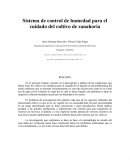 Sistema de control de humedad de cultivo de Zanahoria