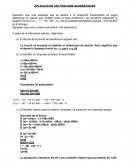 APLICACIÓ DE LES FUNCIONS QUADRÀTIQUES