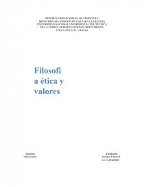 FILOSOFIA ETICA Y VALORES. Página 1