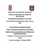 Práctica determinación de proteínas por el método del BCA