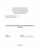 Conceptualización de la defensa integral de la Nación
