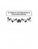 TRABAJO CON FAMILIAS EN LA EDUCACIÓN ESPECIAL