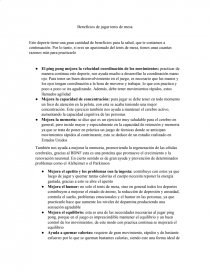 Beneficios de jugar tenis de mesa. Página 1