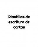 Plantillas de escritura de cartas