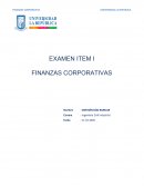 Examen 1 Finanzas Corporativas
