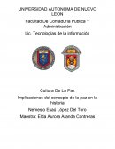 Cultura De La Paz . Implicaciones del concepto de la paz en la historia