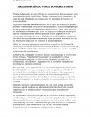 ANÁLISIS ARTÍCULO WORLD ECONOMIC FORUM