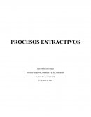 Procesos Extractivos, Químicos y de la Construcción