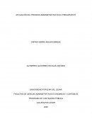 Aplicacion del presupuesto