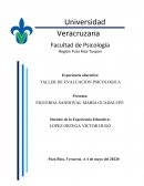 TALLER DE EVALUACION PSICOLOGICA