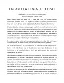 Ensayo la Fiesta del Chivo