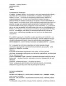 Asignatura: Lengua y Literatura.Fundamentaciòn Pedagògica
