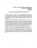 TEORIA Y POLITICA DE COMERCIO INTERNACIONAL