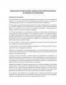 DESIGUALDAD EN PRESTACIONES LABORALES POR CONTRATACION BAJO UN ESQUEMA DE OUTSOURCING