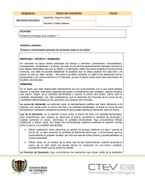 MERCADO – OFERTA Y DEMANDA. Página 1