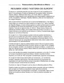 RESUMEN VIDEO “HISTORIA DE EUROPA”