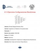 Actividad 1.5 Configuraciones Electrónicas