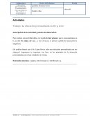 Trabajo: La educación personalizada en ser y tener