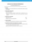 ANÁLISIS DE LOS PROCESOS EMPRESARIALES