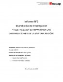 TELETRABAJO: SU IMPACTO EN LAS ORGANIZACIONES DE LA SEPTIMA REGIÓN