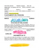 Los seres vivos y el cambio climático . Curva de crecimiento