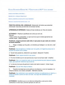 PROYECTO 3: FICHAS TEMATICAS. Página 1