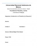 Actividad Introducción a la filosofía de la educación
