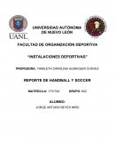 REPORTE DE HANDBALL Y SOCCER