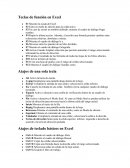 Guía de atajos excel