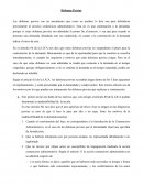 Defensas Previas Hondureñas