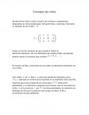 Concepto de matriz