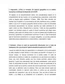 ¿Cómo el concepto de espacio geográfico en el análisis económico contribuye al desarrollo de la EUR?