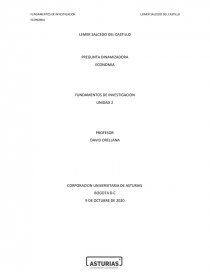 ECONOMIA FUNDAMENTOS DE INVESTIGACION. Página 1