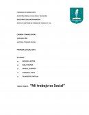 Mi trabajo es social