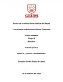 Valores y Ética Ejercicio: ¿Qué Es La Honestidad?