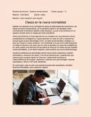 Clases en la nueva normalidad