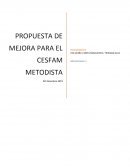 PROPUESTA DE MEJORA PARA EL CESFAM METODISTA