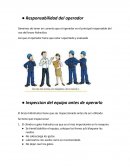 Responsabilidad del operador