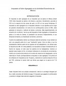 Impuesto al Valor Agregado en la Actividad Económica de México