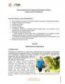 IDENTIFICACIÓN DE LA GUIA DE APRENDIZAJE