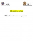 Ensayo educacion y cultura