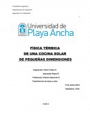 FÍSICA TÉRMICA DE UNA COCINA SOLAR DE PEQUEÑAS DIMENSIONES