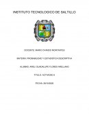 PROBABILIDAD Y ESTADISTICA DESCRIPTIVA