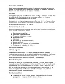 Sindrome de Down. Estrategias de atención. Página 1