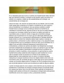 Las características de la energía