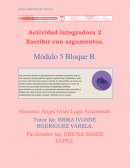 Actividad integradora 2 Escribir con argumentos