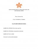 TALLER SOBRE DIMENSION HUMANA