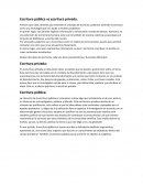 Escritura pública y Privada