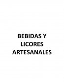 BEBIDAS Y LICORES ARTESANALES