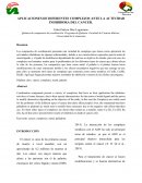 APLICACIONES DE DIFERENTES COMPLEJOS ANTE LA ACTIVIDAD INHIBIDORA DEL CANCER